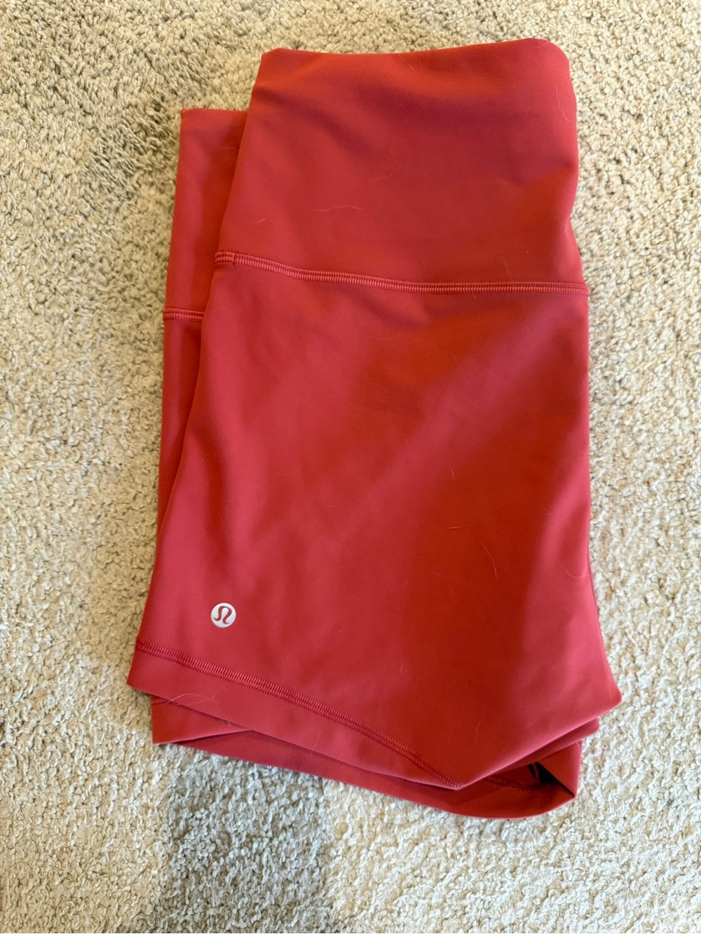 lululemon athletica Wunder Train Red High-Rise Bike Shorts